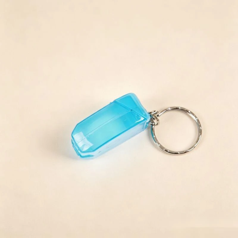 tooth shape dental floss keychain